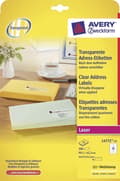 Miniatyrbild 2 av 3: Avery transparenta etiketter QuickPEEL-format 991 x 423 mm (bxh) 300 stycken 12 per ark