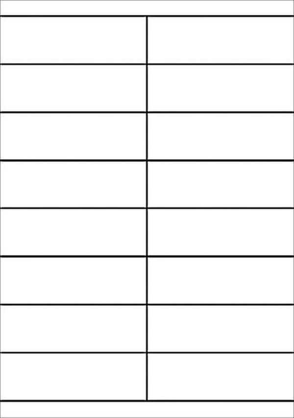 Avery Universal-etiketter, vit, 105,0 x 33,8 mm, permanent lim