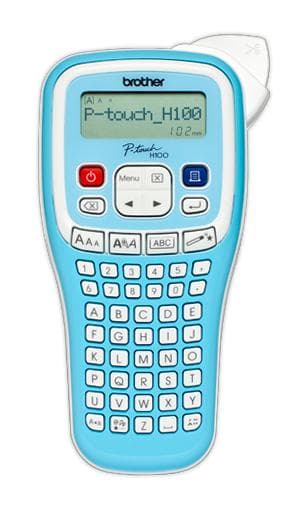 Brother P-Touch PT-H100LB - etiketmaskine - monokrom - termotransfer - rulle (1,2 cm) - 180 dpi - op til 20 mm/sek. (PTH100LB2ZG1) Blå