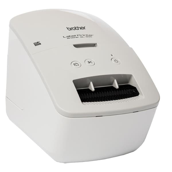 P-touch QL-600G Labelprinter (QL600GXX1) Grå, Hvid