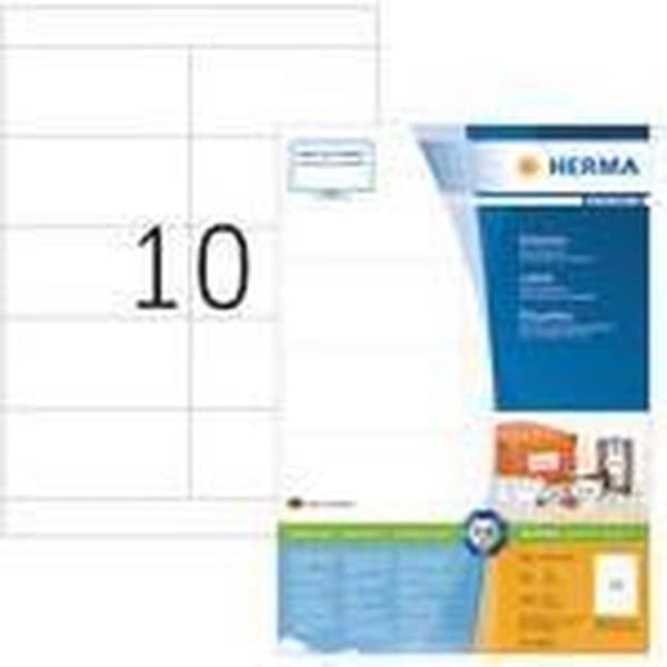 Herma tulostintarrat Tarrat valkoinen 105x50,8 SuperPrint 2000 kpl.