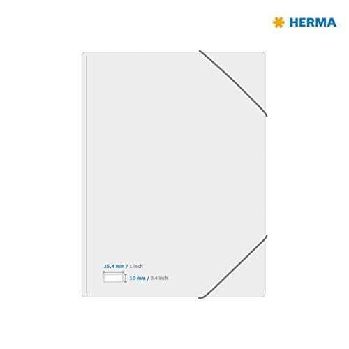 HERMA 4237 färgade etiketter DIN A4 (25,4 x 10 mm, 100 ark, papper, matt) självhäftande, tryckbara, permanent självhäftande färgade etiketter, 18 900
