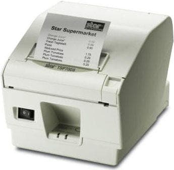 Star Micronics Star TSP 743II - kvittoskrivare - tvåfärgad (monokrom) - termopapper - rulle (8,25 cm) - 203 x 406 dpi - upp till 250 mm/sek. - inget g