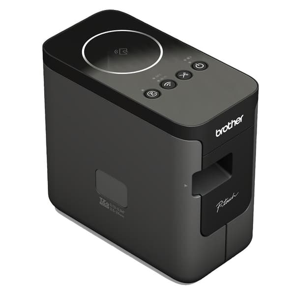 Brother P-Touch PT-P750W - tarratulostin - yksivärinen - lämpösiirto - rulla (2,4 cm) - 180 x 360 dpi - jopa 30 mm/s. - Wi-Fi(n), USB 2.0, NFC (PTP750