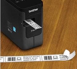Brother P-Touch PT-P750W - tarratulostin - yksivärinen - lämpösiirto - rulla (2,4 cm) - 180 x 360 dpi - jopa 30 mm/s. - Wi-Fi(n), USB 2.0, NFC (PTP750