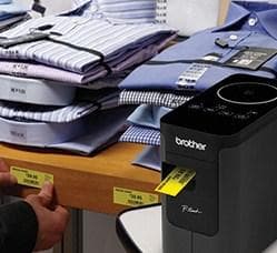 Brother P-Touch PT-P750W - tarratulostin - yksivärinen - lämpösiirto - rulla (2,4 cm) - 180 x 360 dpi - jopa 30 mm/s. - Wi-Fi(n), USB 2.0, NFC (PTP750