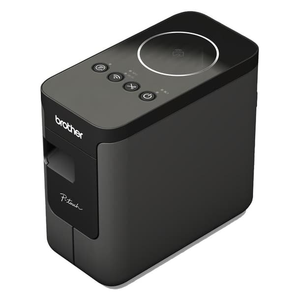 Brother P-Touch PT-P750W - tarratulostin - yksivärinen - lämpösiirto - rulla (2,4 cm) - 180 x 360 dpi - jopa 30 mm/s. - Wi-Fi(n), USB 2.0, NFC (PTP750 musta