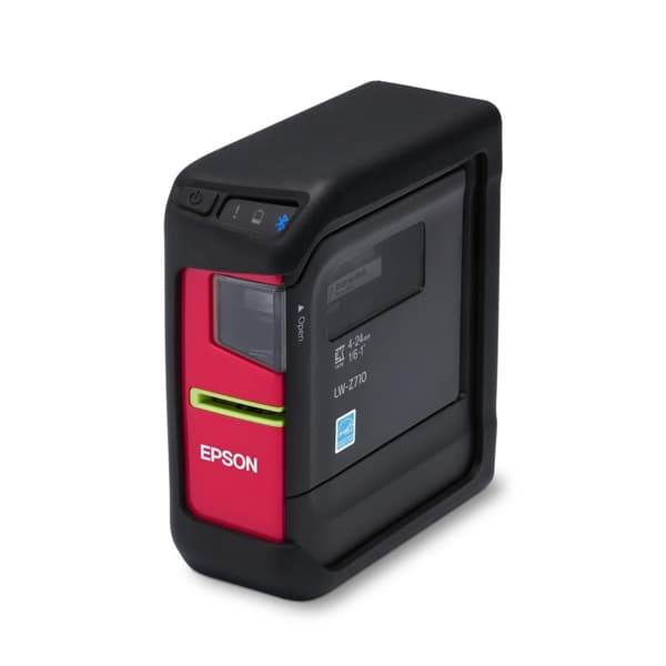 Epson LabelWorks LW-Z710 - etiketteringsenhed - monokrom - termisk overførsel - rulle (2,4 cm) - 180 dpi - op til 15 mm/sek. - USB, Bluetooth - Sort,
