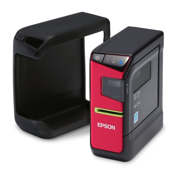 Epson LabelWorks LW-Z710 - etiketteringsenhed - monokrom - termisk overførsel - rulle (2,4 cm) - 180 dpi - op til 15 mm/sek. - USB, Bluetooth - Sort,