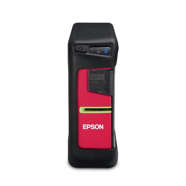 Epson LabelWorks LW-Z710 - etiketteringsenhed - monokrom - termisk overførsel - rulle (2,4 cm) - 180 dpi - op til 15 mm/sek. - USB, Bluetooth - Sort, Sort, Rød