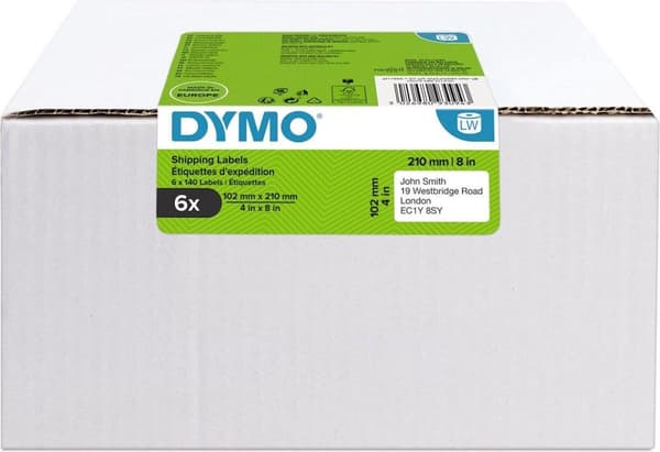DYMO 2177565 Printer Label Hvid selvklæbende Printer Label