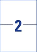 Miniatyrbillede 3 af 8: Avery Zweckform 3655-200 etiket Hvid rektangel Permanent 440 stk.