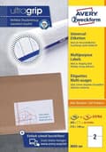 Miniatyrbillede 2 af 8: Avery Zweckform 3655-200 etiket Hvid rektangel Permanent 440 stk.