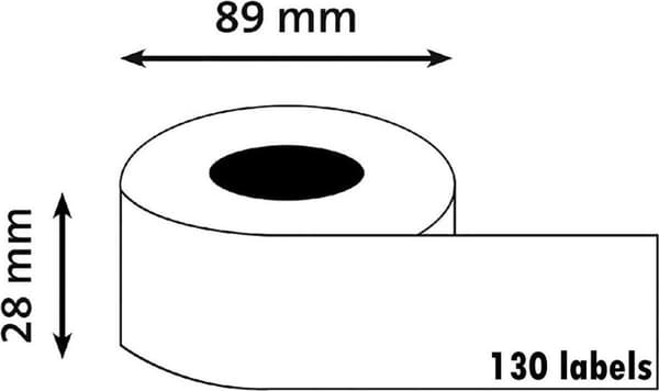 DYMO LW - Standardadressetiketter - 28 x 89 mm - 2093091
