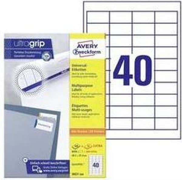 Private label Avery 3657-200 Universal Label 48,5x25,4mm
