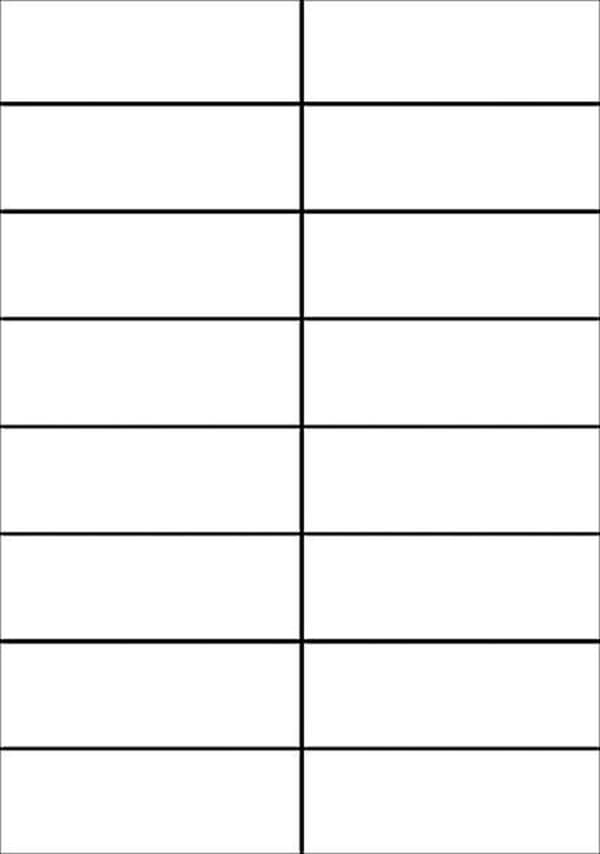 Private label Avery 3484-200 Universal Label 105x37mm