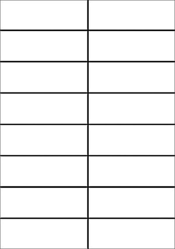 Private label Avery 3484-200 Universal Label 105x37mm