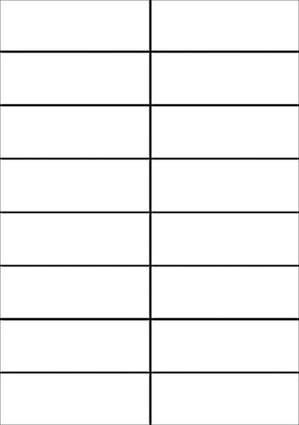 Private label Avery 3484-200 Universal Label 105x37mm