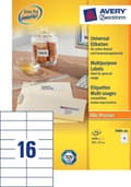 Miniatyrbild 7 av 7: Private label Avery 3484-200 Universal Label 105x37mm