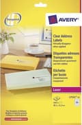 Miniatyrbillede 3 af 5: Avery L7551-25 gennemsigtig printeretiket