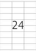 Pikkukuva 7 / 11: Herma Prem. Etiketit valkoiset 70x35 100 Bl. DIN A4 2400 kpl 4429