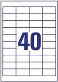Miniatyrbild 6 av 9: Private label Avery 3657 Universal Label 48,5x25,4mm