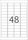 Miniatyrbild 2 av 10: Herma skrivaretiketter Etiketter vit 48,3x16,9 SuperPrint 12800 st.