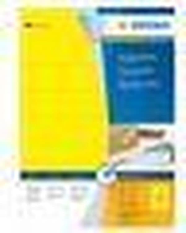 Herma Labels gul 105x37 SuperPrint 1600 stk.