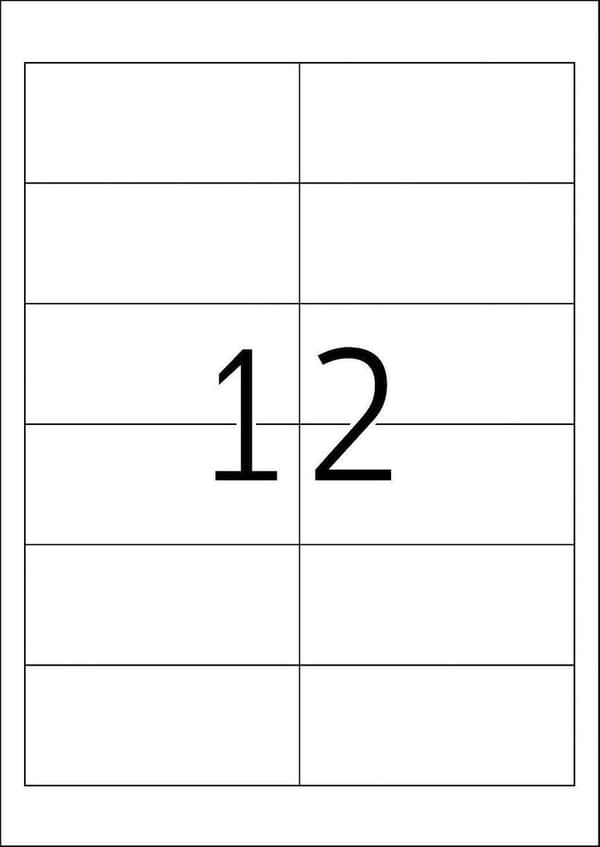 Herma skrivaretiketter Etiketter vitt 97x42,3mm papper 2400 St.