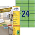 Miniatyrbillede 3 af 10: Avery Farvede universaletiketter format 70 x 37 mm (bxh) 2.400 stykker grøn