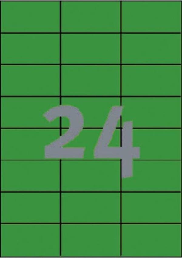 Avery Farvede universaletiketter format 70 x 37 mm (bxh) 2.400 stykker grøn