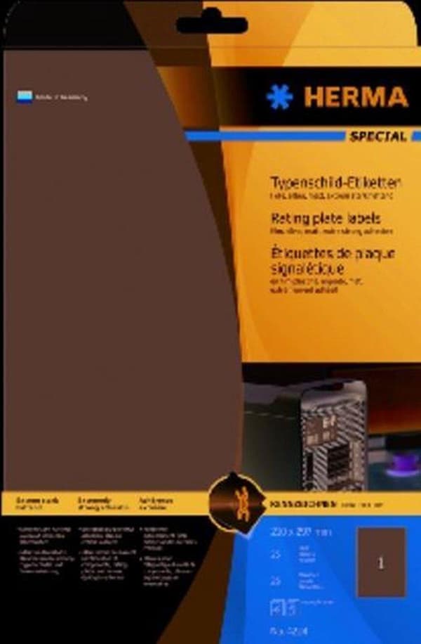 Herma Typeshield-etikett. 210X297 25 Bl. DIN A4 250 St ck 4224