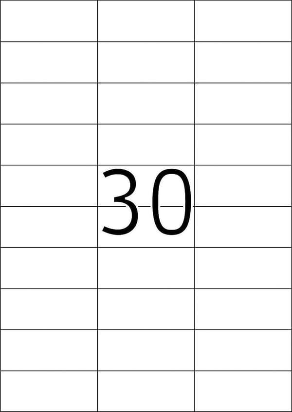 Herma skrivaretiketter Etiketter vit 70x29,7 SuperPrint 3000 st.