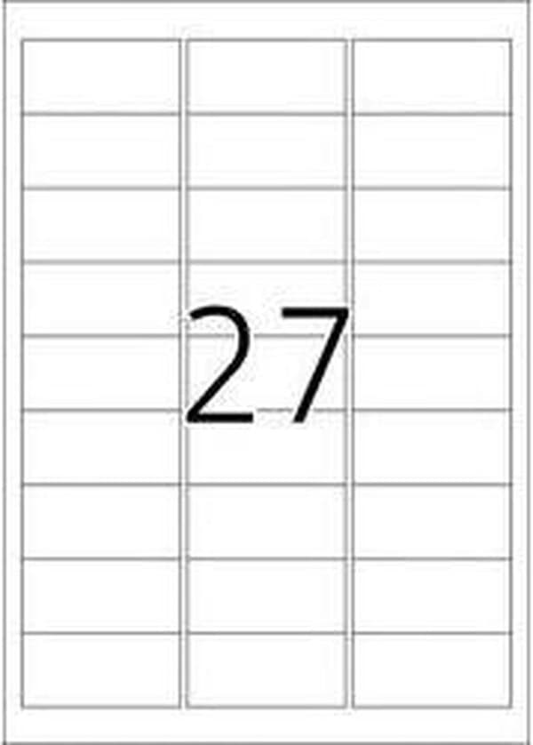 HERMA Typeshield-etiketter A4 63,5x29,6 mm Folie 675 Styck