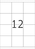 Miniatyrbillede 7 af 11: Herma 4279 Universal Label 70x67,7mm Hvid