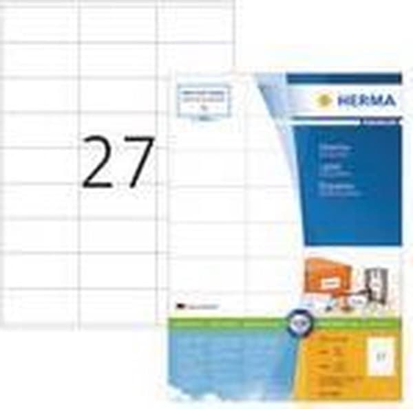 Herma Prem. Tarrat valkoiset 70x32 100 arkkia DIN A4 2700 kpl 4450