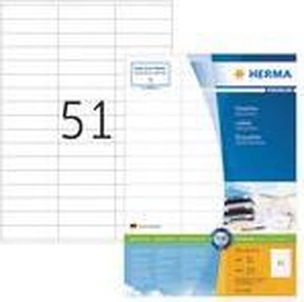 Herma Premium Etiketter 70x16,9 100 ark DIN A4 5100 st 4459