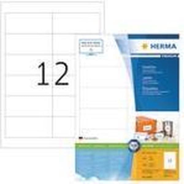 Herma Prem. etiketter 97x42,3 100 ark DIN A4 1200 stk 4669