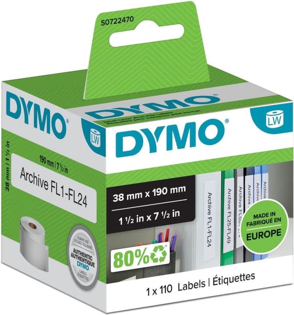 Dymo Lever Arch -tarrat