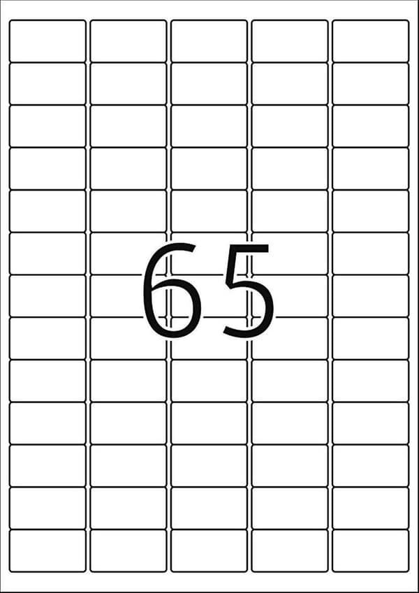 HERMA Adresselabels Premium A4 38,1x21,2 mm runde hjørner hvidt papir mat 6500 stk.