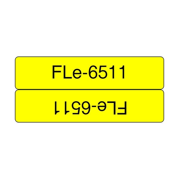 Brother FLE6511 Etikettskrivare Tejp Svart på Gult