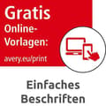 Miniatyrbillede 5 af 6: Avery Zweckform L6049 - Aftagelige etiketter - grøn - 25,4 x 10 mm - 3780 label(s) (20 ark x 189) (L6049-20)
