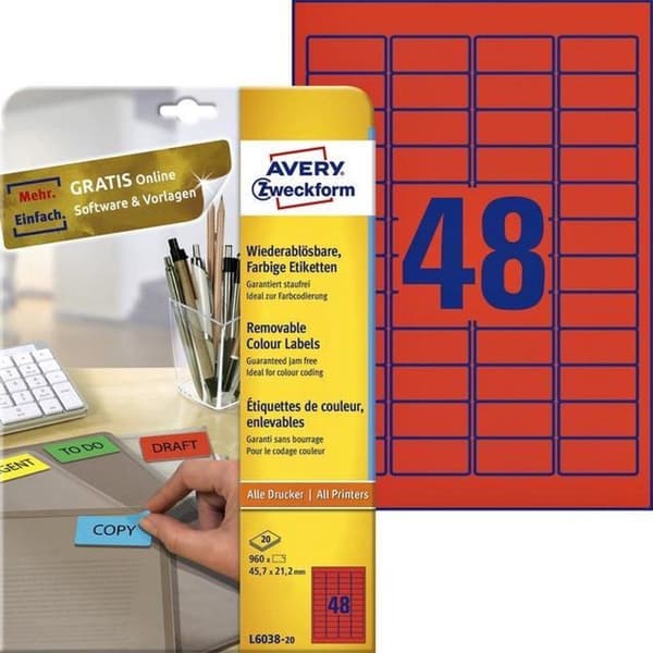 Avery L6038-20