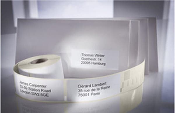 Avery-Zweckform Etikettrulle Kompatibel ersätter DYMO, Seiko 99012, S0722400 89 x 36 mm Papper Vit 260 st Permanenta adressetiketter ASS0722400