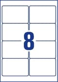 Miniatyrbillede 3 af 4: Avery aftagelige etiketter, hvide, 96,0 x 63,5 mm, aftagelige