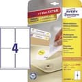 Miniatyrbillede 8 af 9: Avery aftagelige etiketter, hvide, 99,1 x 139,0 mm, aftagelige