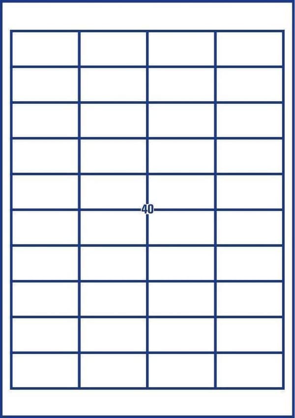 Private label Avery 4780 Universal Label 48,5x25,4mm Hvid