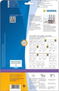 Miniatyrbillede 5 af 8: HERMA mappeetiketter hvid 192X38mm 25 ark A4 175p.