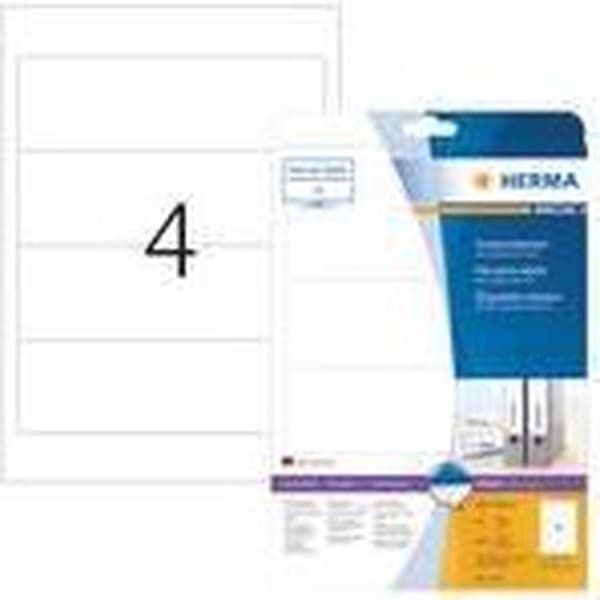 Herma folderetiketter m. 192X59 25 ark DIN A4 100 st 5123