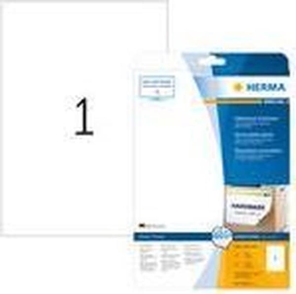 Herma Movables Etikett. vit 210X297 25 ark DIN A4 25 st 10021
